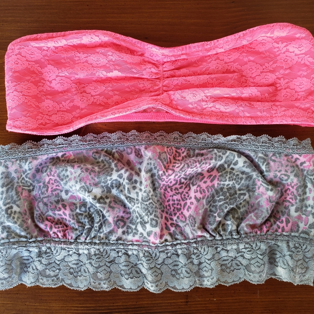 Victoria's Secret Pink bandeau bras